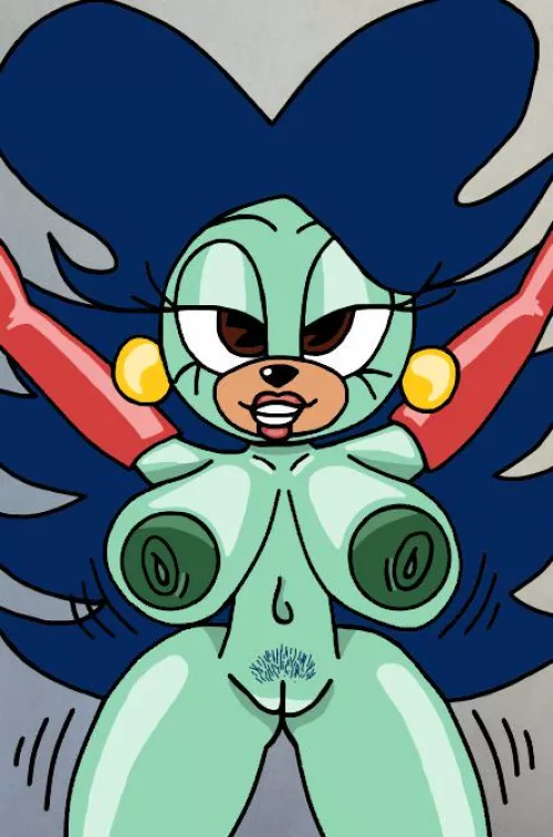 Breezie smothering you with her huge robot tits (by me)