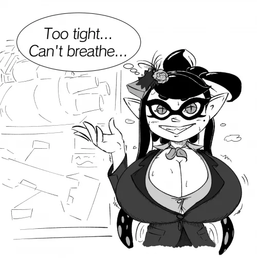Callie doing some reporting. Watch out for buttons (JPMNSFW)