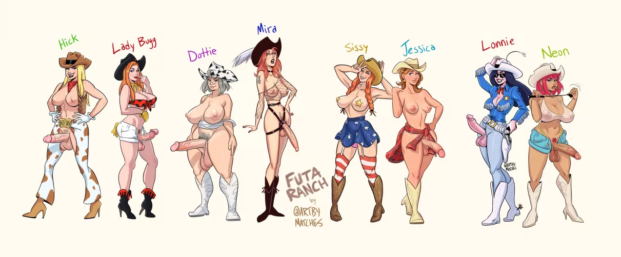 Collection of cowgirls [ArtByMatches]