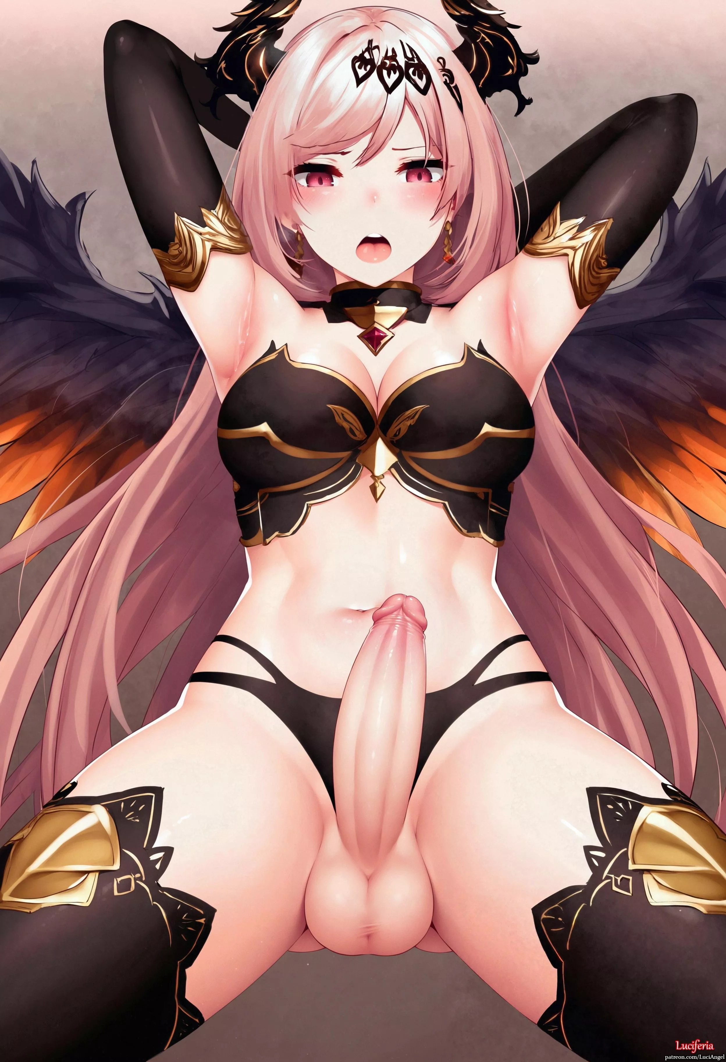 Dark Angel Olivia showing off her sexy body (Luciferia)