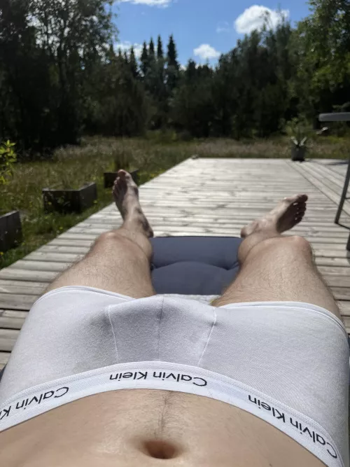 Getting my tan on [25]