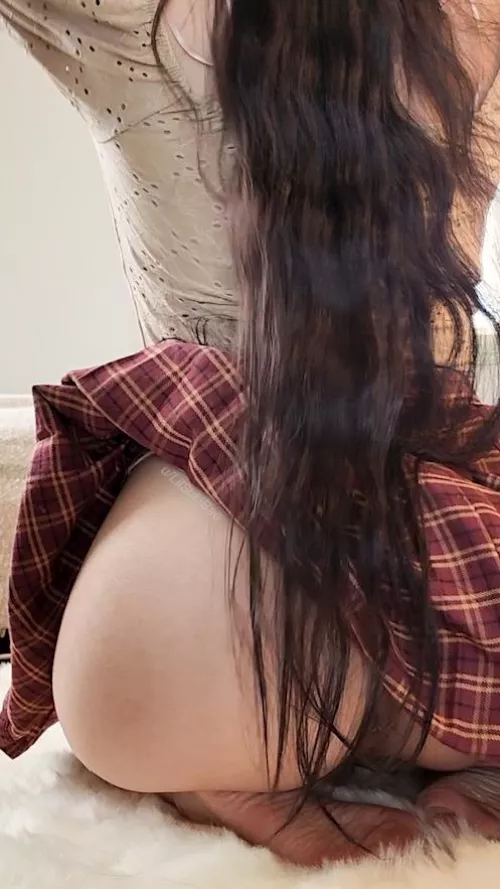 Hair so long, it tickles my feet when I sit!