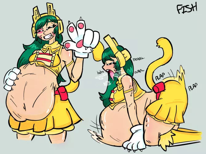 {image} ragdoll doodles (f pred, same size, soft vore, willing pred, willing prey, belly humping) (art by me)