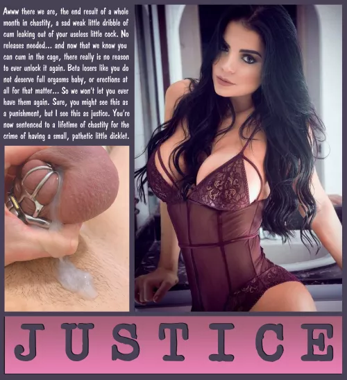 JUSTICE [chastity] [femdom] [permanent]