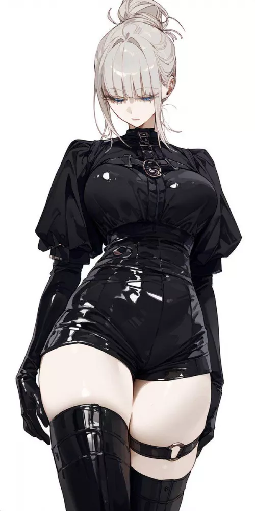 PVC Outfit, Gloves, & Thigh-Highs 