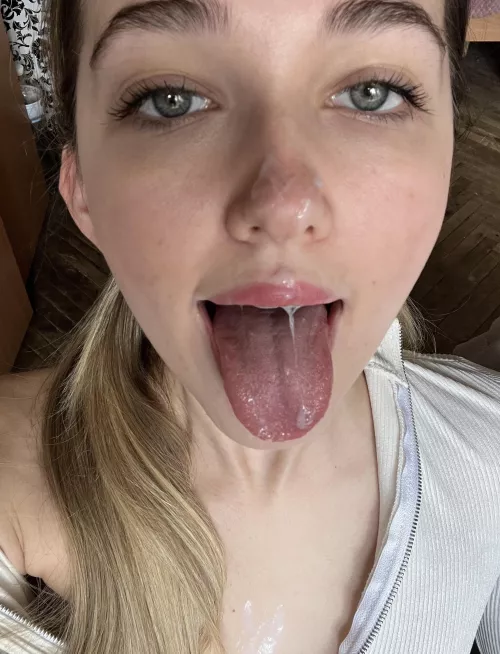 soaking in warm cum is my favorite