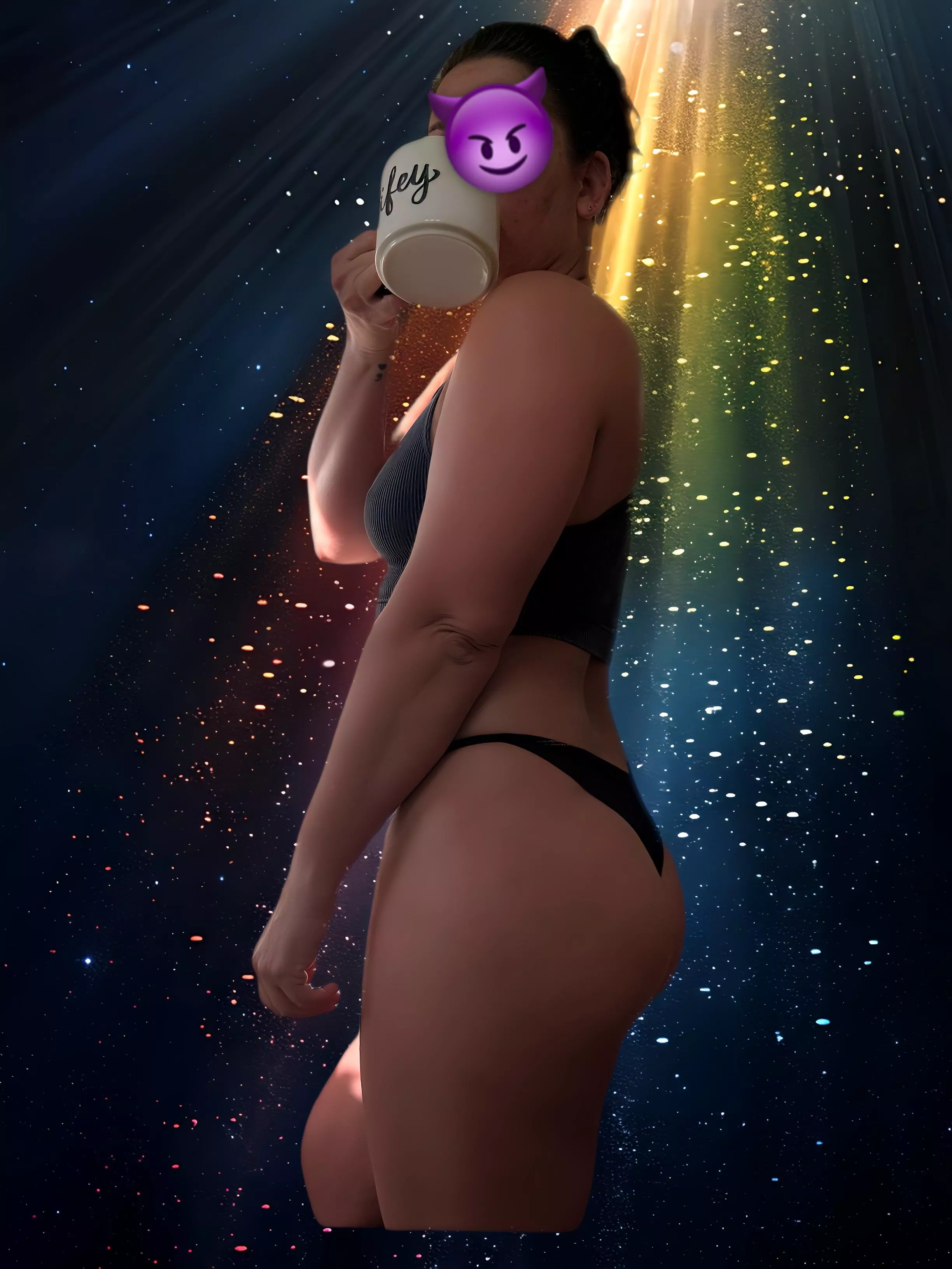 Sprinkled a little 🍄 in the coffee today. 