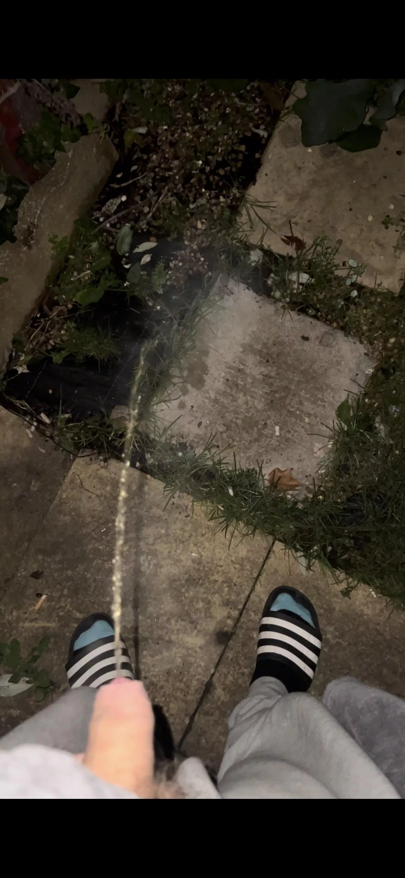 U have to love pissing outside hopefully no one pays to watch