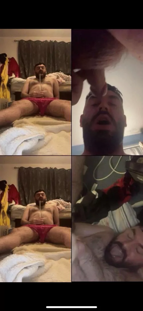 U like to dress up as a girl cum on my own face piss on myself and humiliate myself and now I’m bored :(