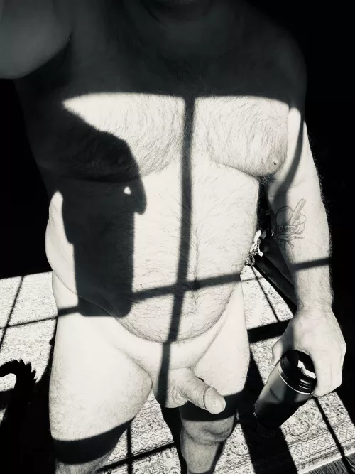 Feeling the morning sun.