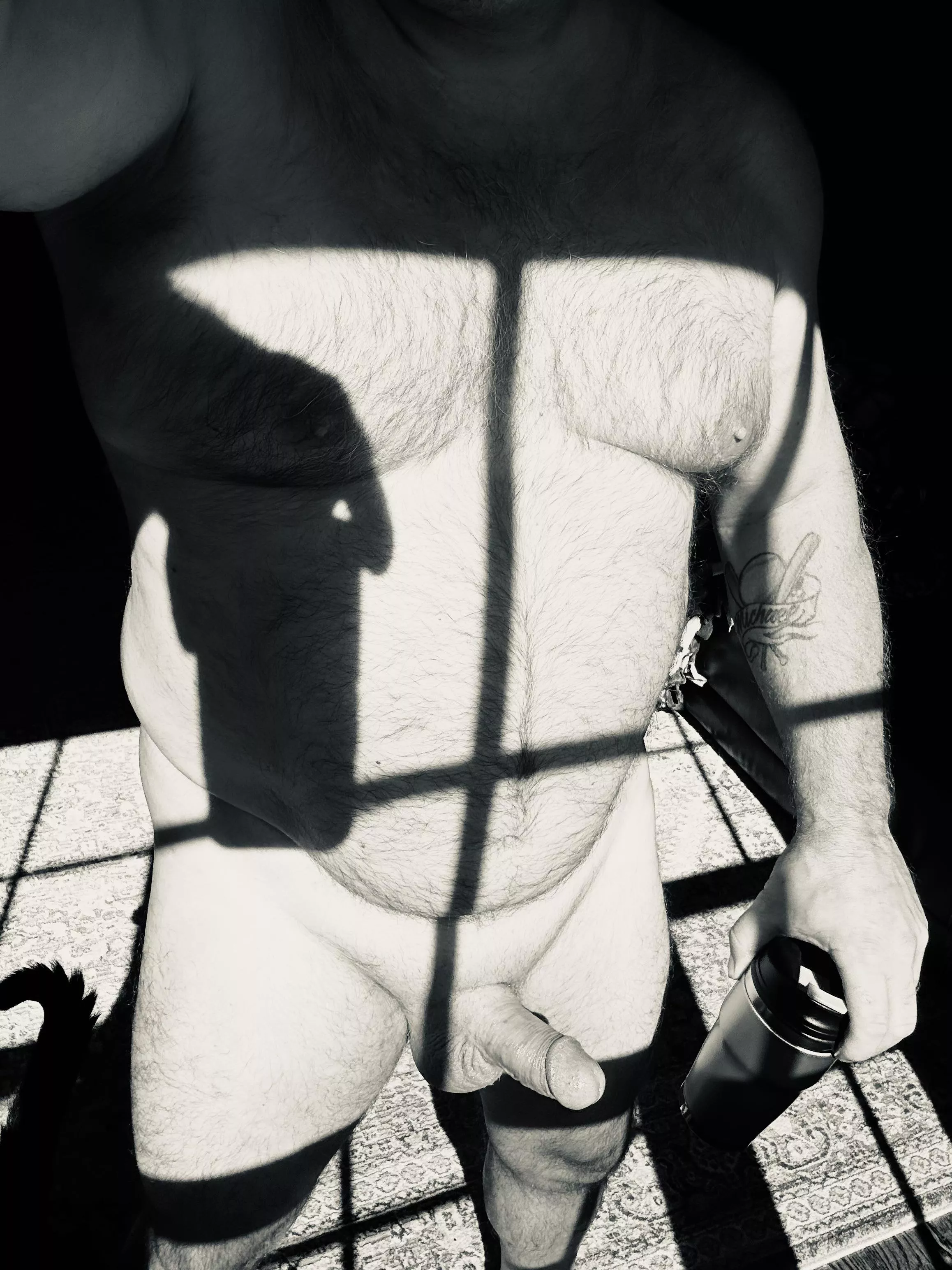 Feeling the morning sun.