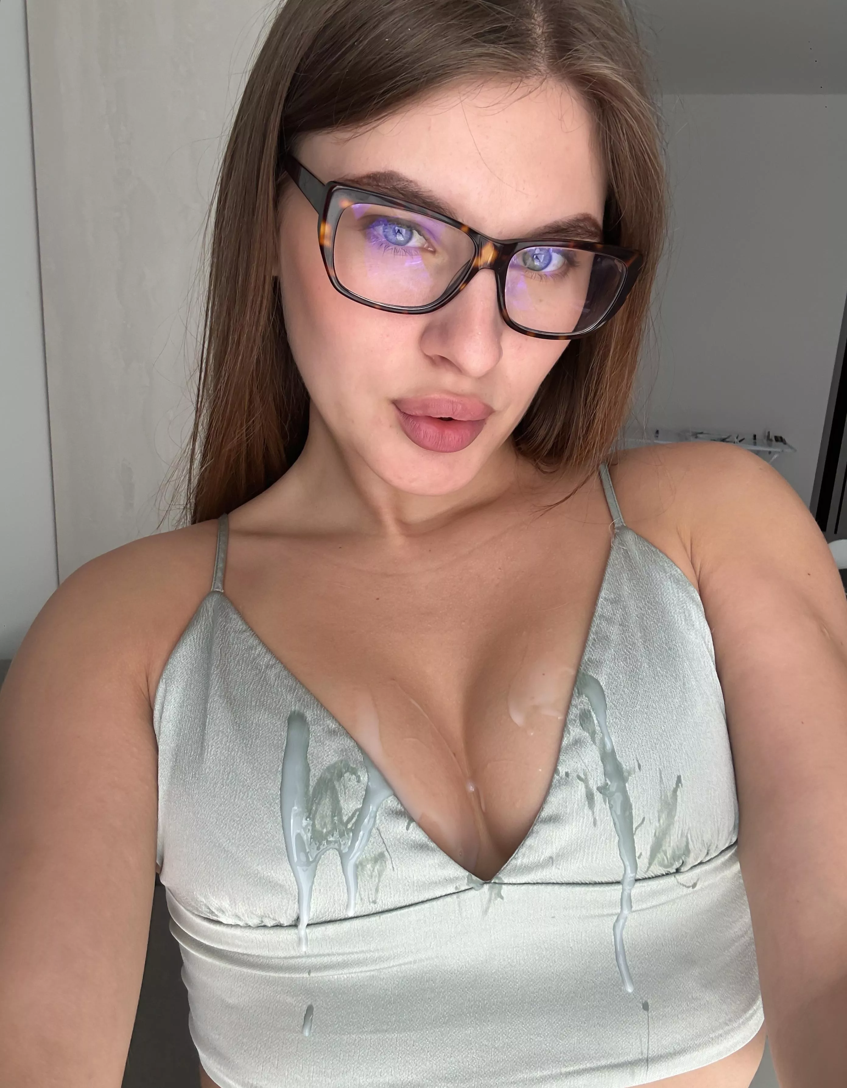 I love it when there's cum on clothes