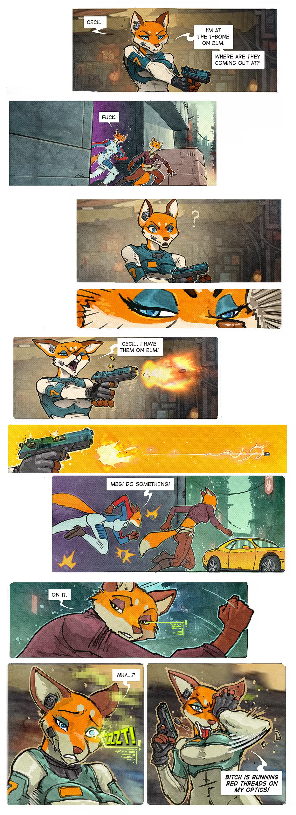 I'd love to make comics (Ashpond OC - Gun/Swearing Warning)