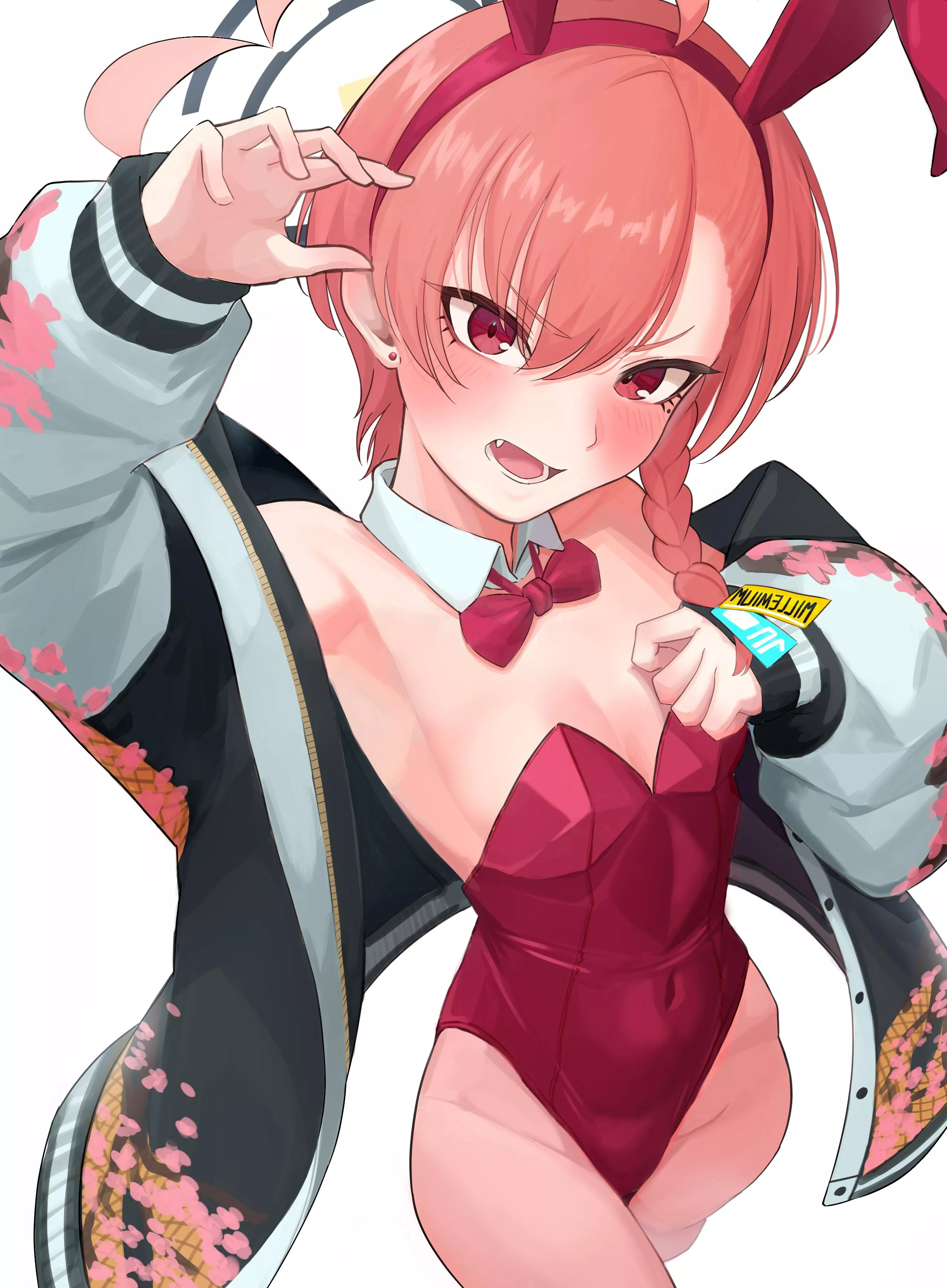 Mikamo Neru in Playboy bunny suit (gamangajo) [Blue Archive]