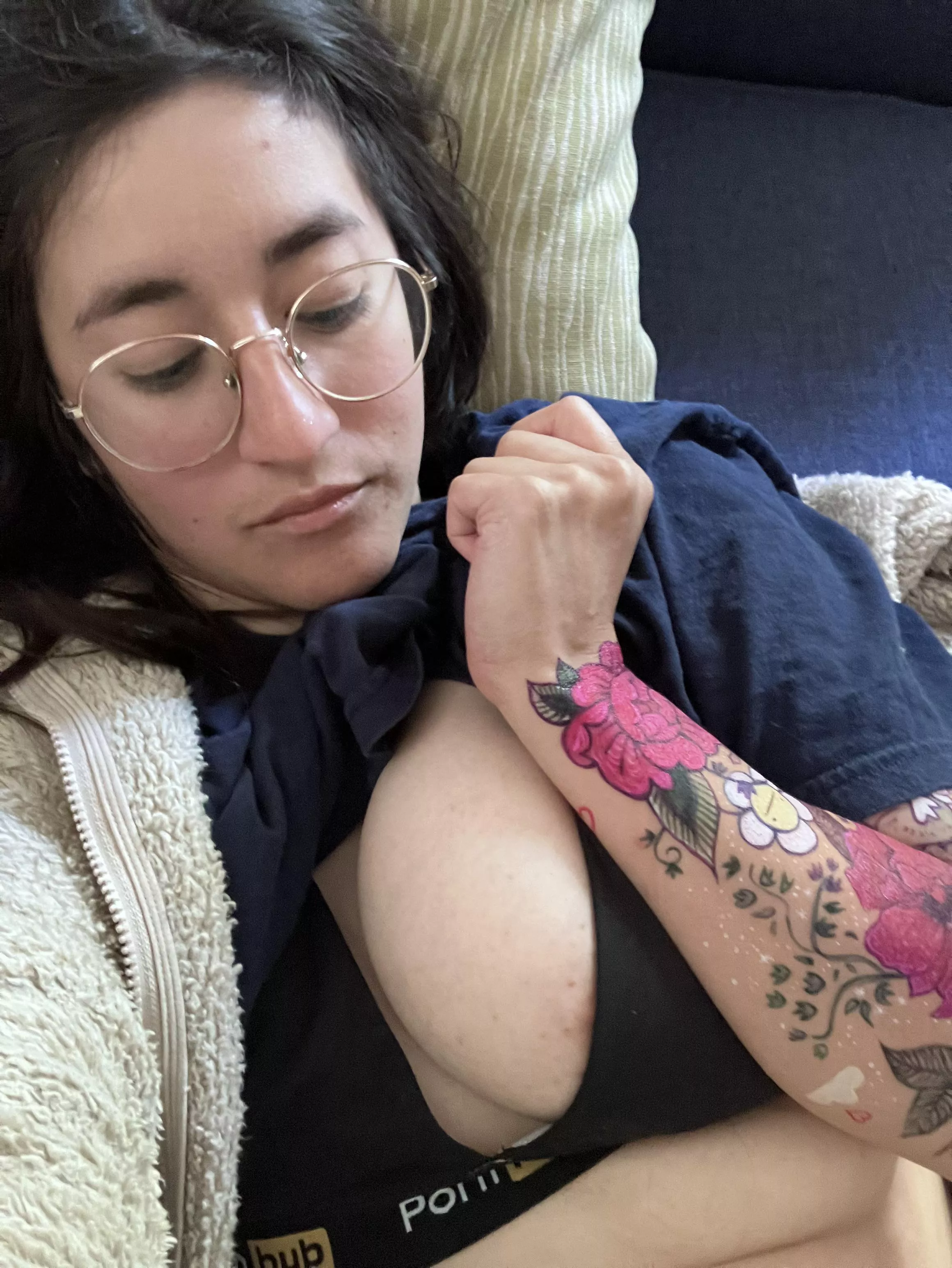 My cyclops boob in a bra 