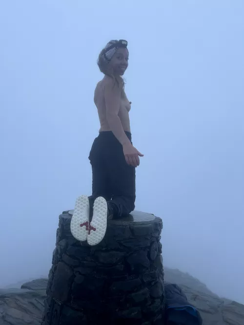 my eraser nipples got a bit cold at the top of the mountain