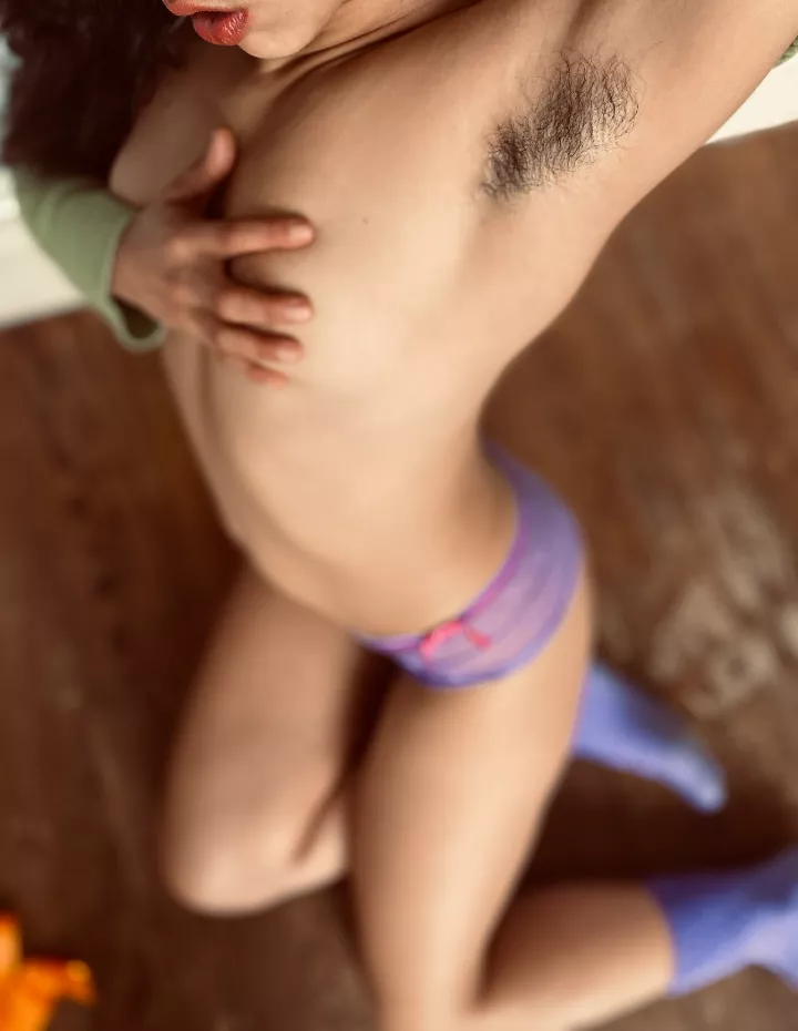 Standing in front of me, enjoying every hair