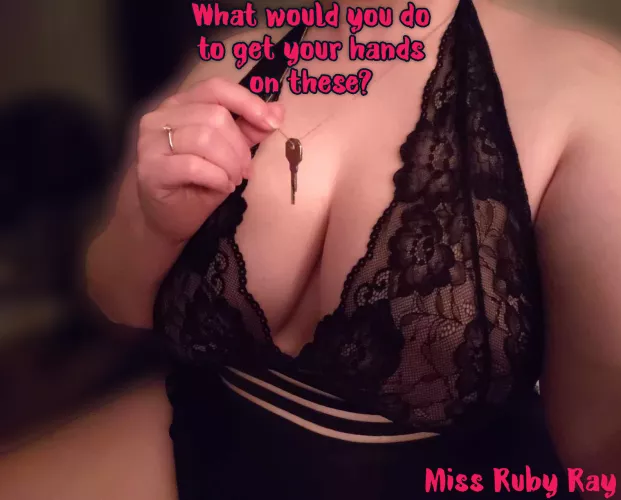 Tell me, I'm open to suggestions... 