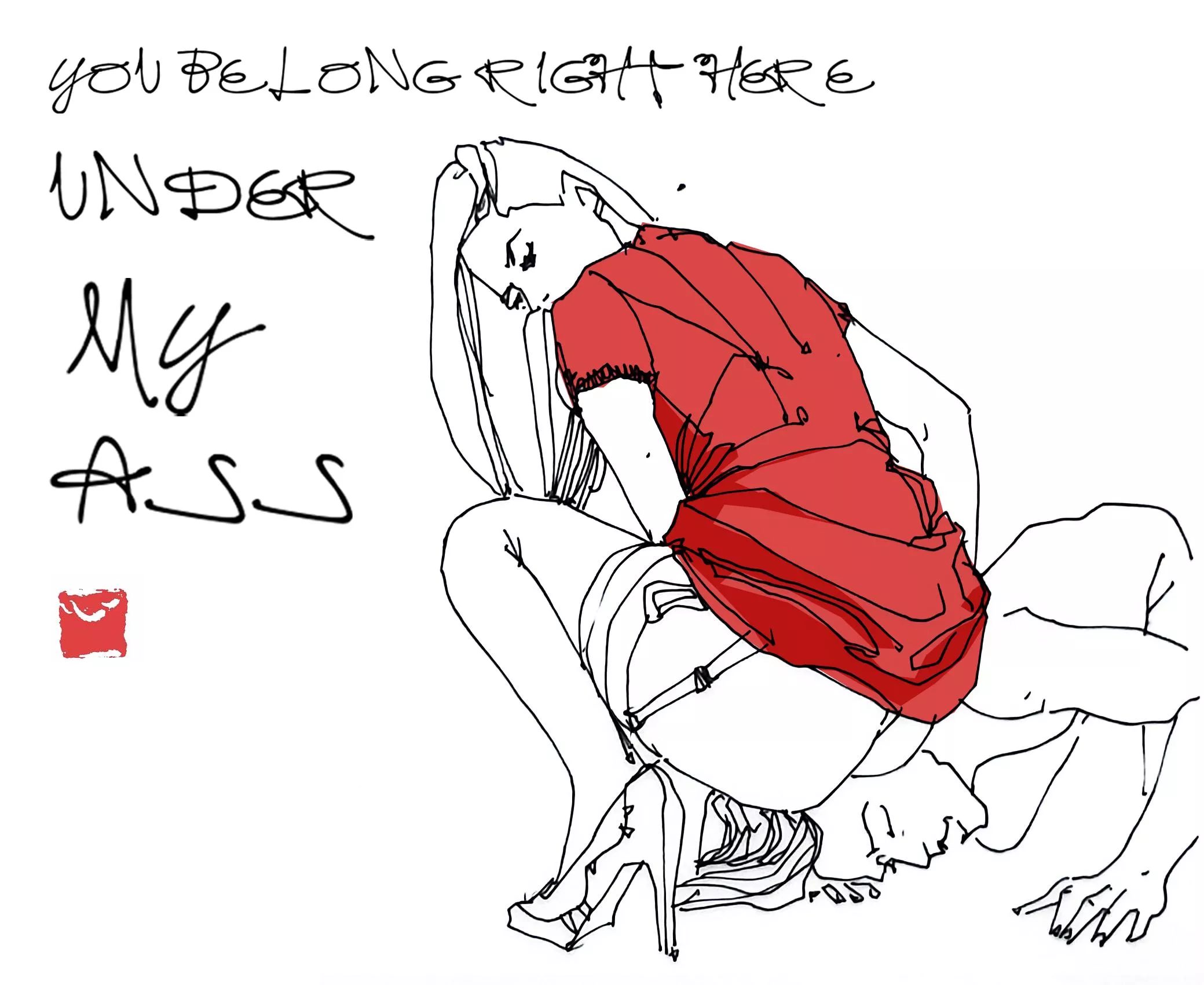 You being right here under my ass [OC]