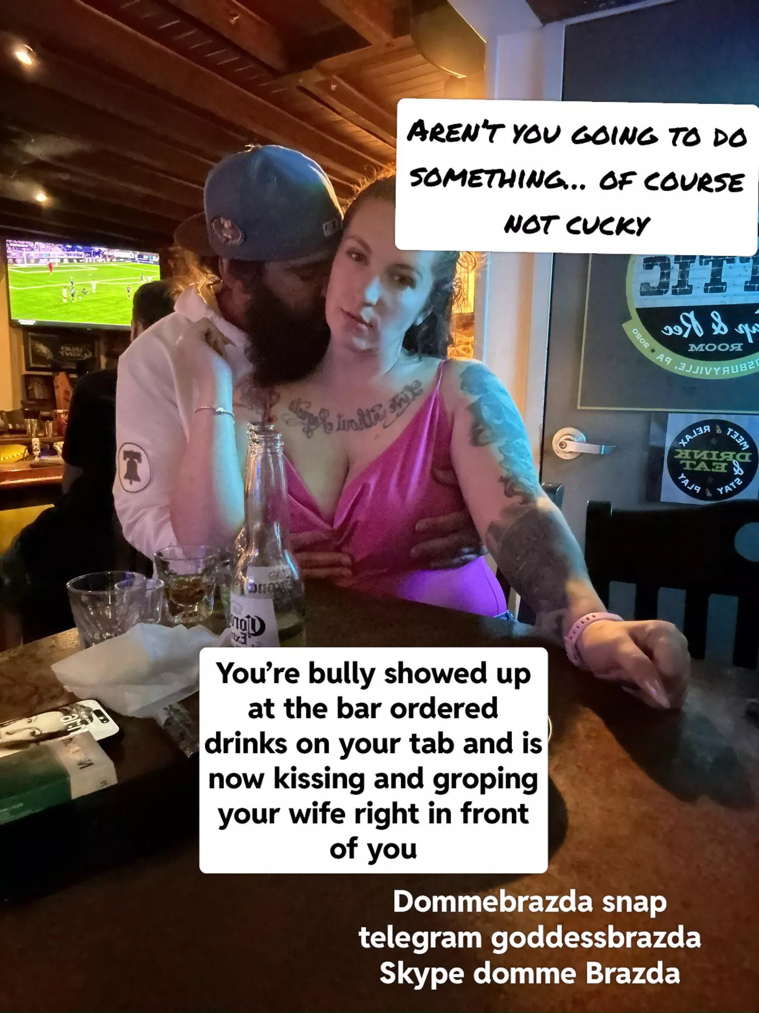 You love it don’t you cucky, submit and serve us like a good boi should 