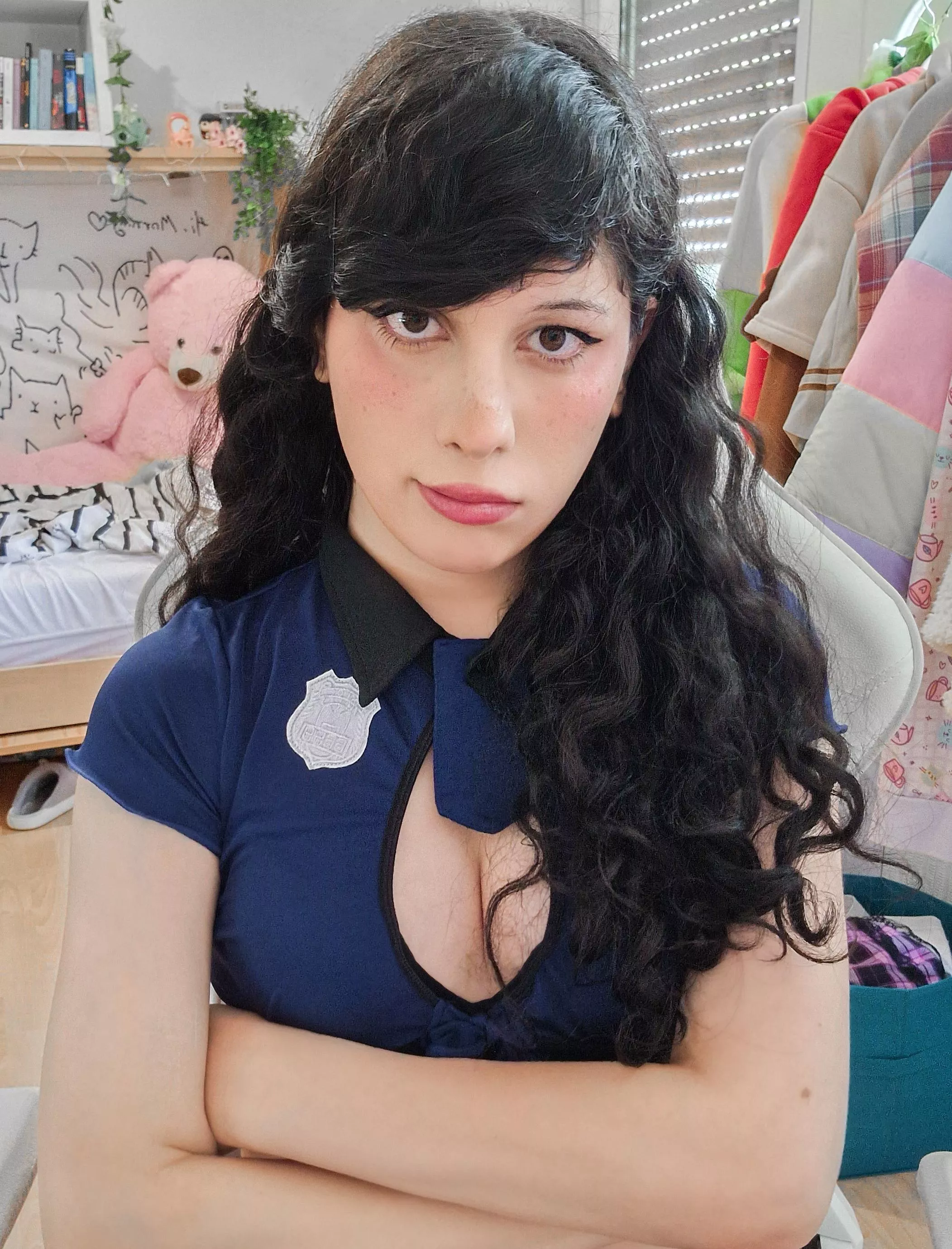 you're arrested for being pretty! 