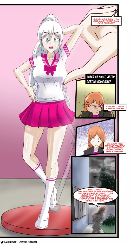 Abusive teacher is turned into a figurine by her student