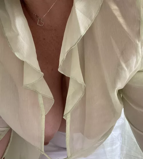 I think this shirt needs a top underneath it for modesty