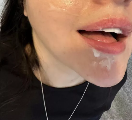 I’m always at my happiest with a face full of cum 