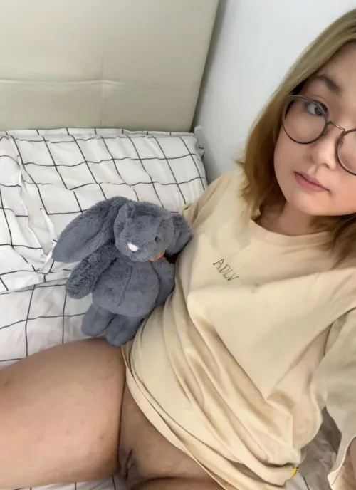 Meet my cute bunny and kitty 🐱