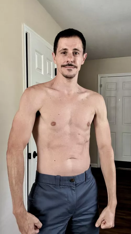 Summer = shirtless almost all the time. 