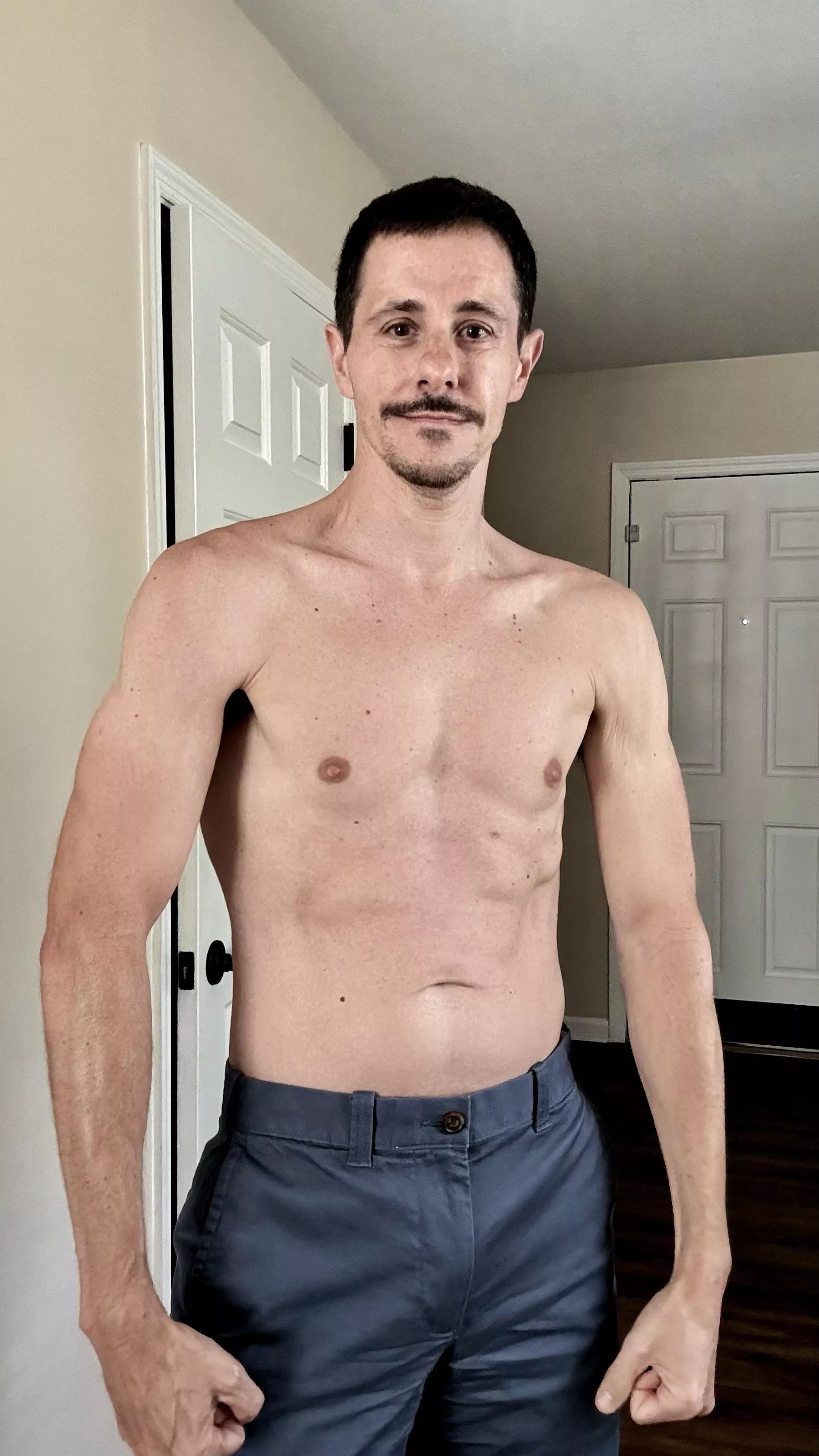 Summer = shirtless almost all the time. 