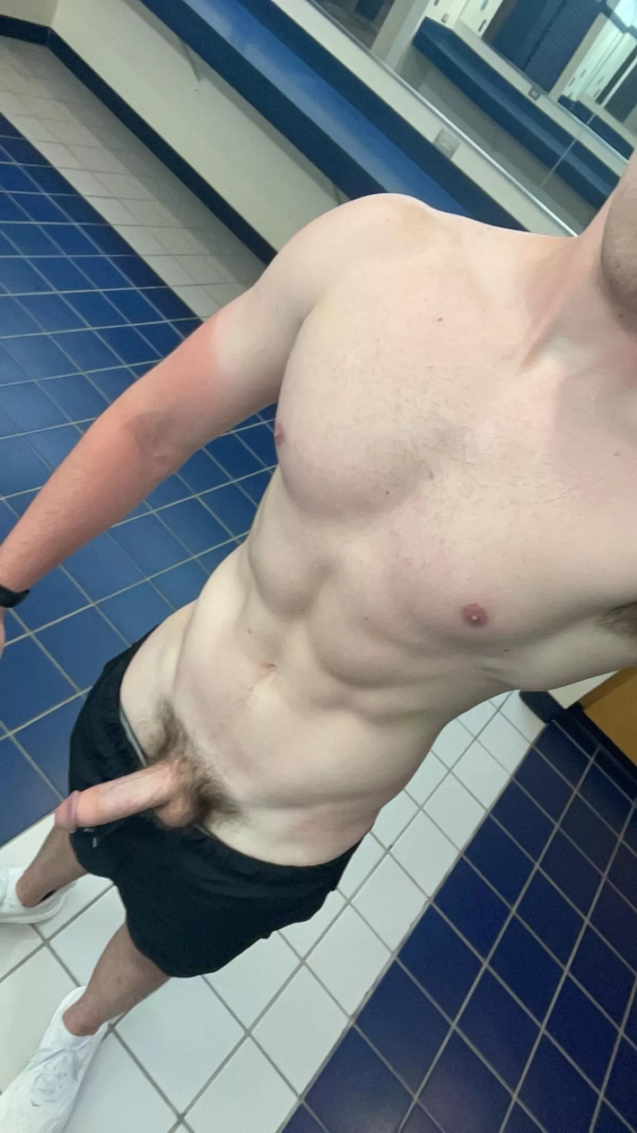 [22] Took this in the locker room post lift… what would you do if you caught me?