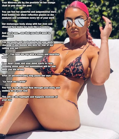 For a moment it felt like you were about to get punished but Mistress only wanted a drink