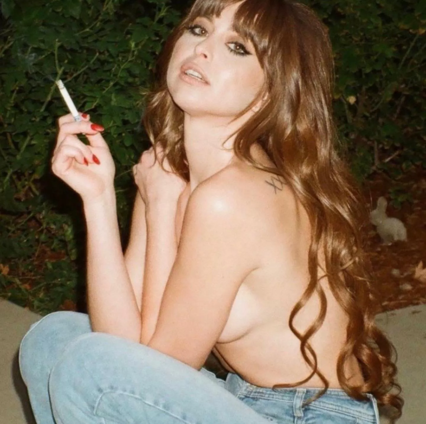 Having a smoke