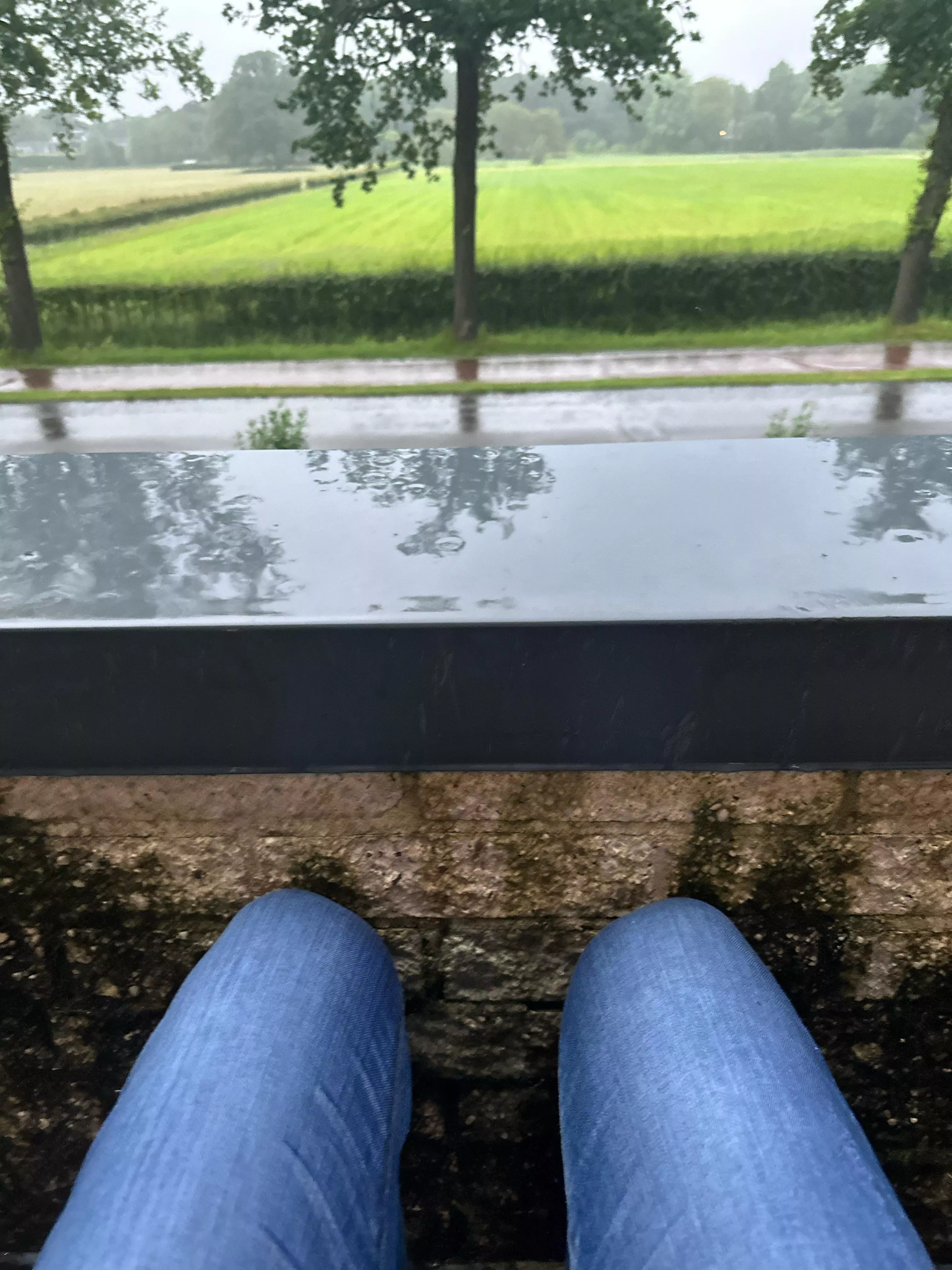 Love sitting in the rain
