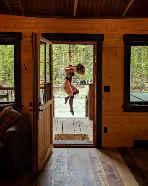 Morning view at the cottage 