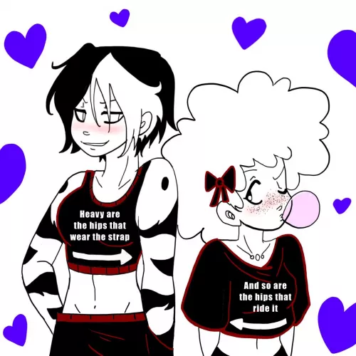 [Original][Our Little Universe]  Ohhh nahhh they ain’t hiding a DAMMMNNN thing 👀🤣🔥 I had so much fun drawing this last night though. I freaking love these two lovebirds to death 🥹