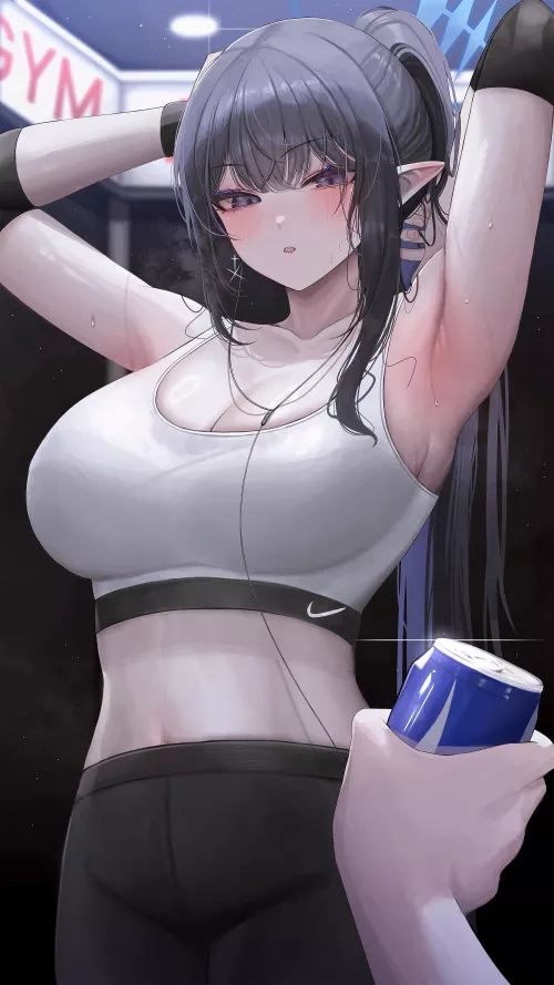 Sweaty Rin [Blue Archive]