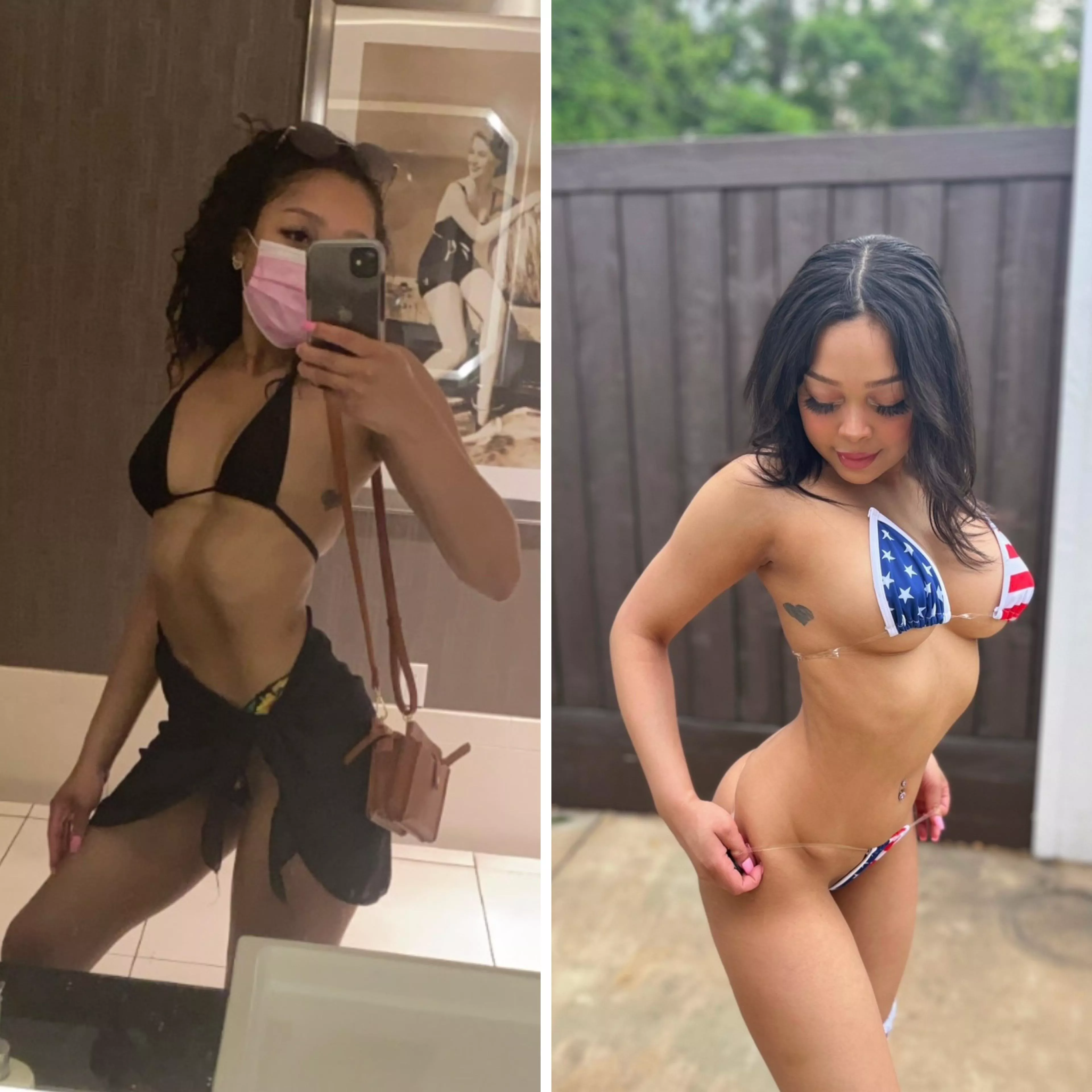 A little before and after! Hope everyone enjoyed their weekend ❤️🤍💙