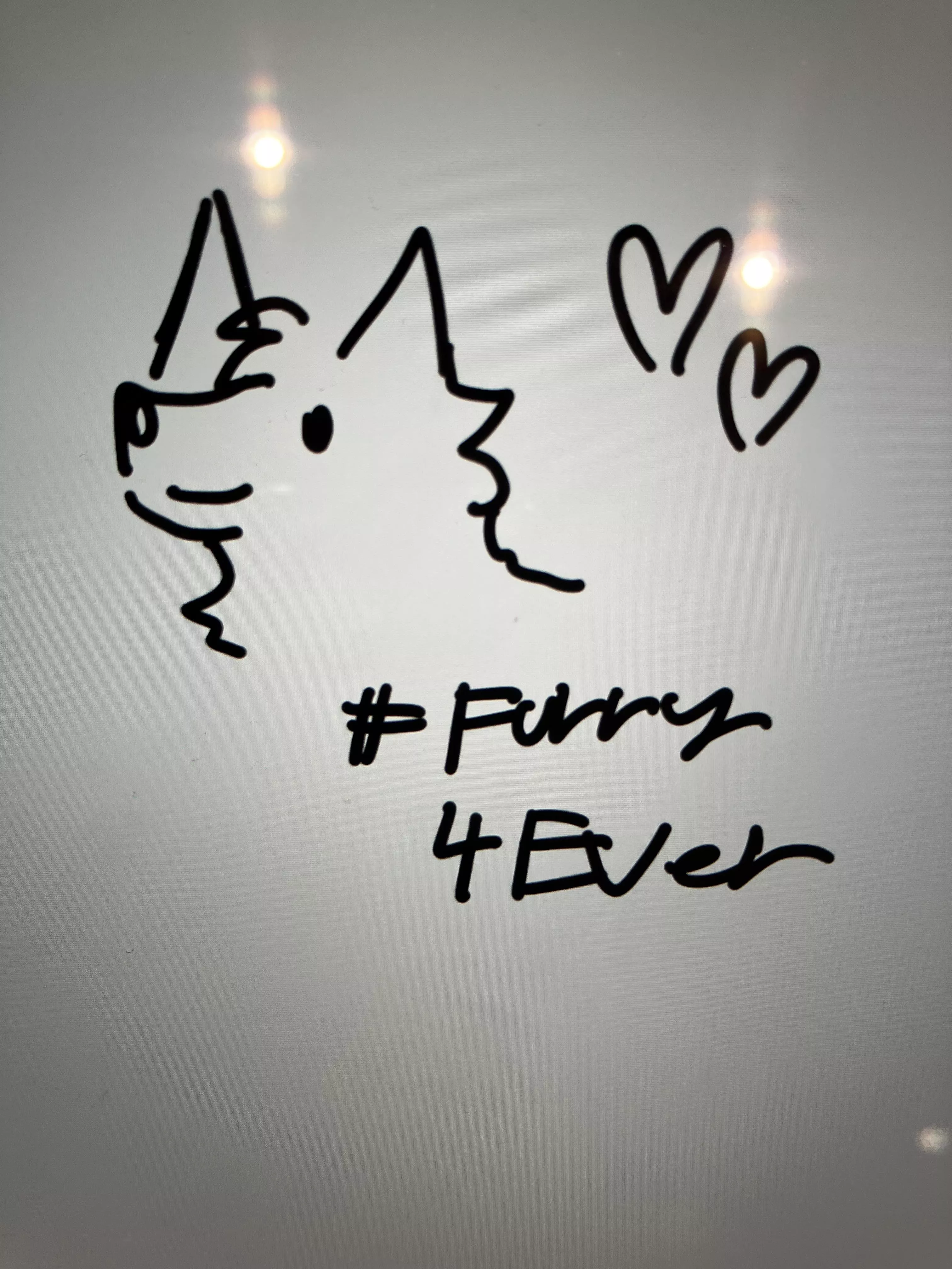 Apple Store is now furrified 😎🐾 Art by me