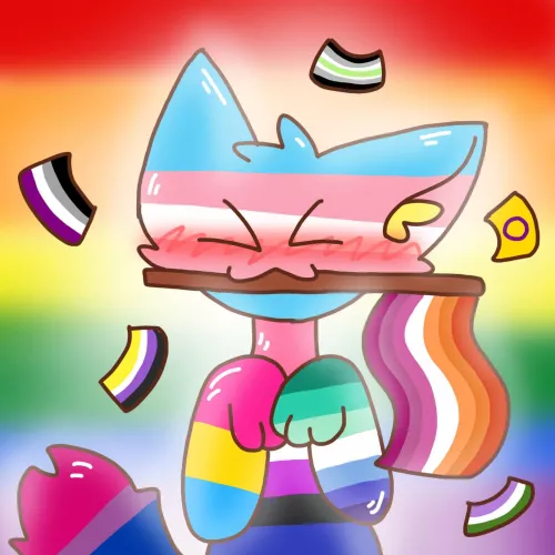 (Art by my friend :3) Happy Pride! 
