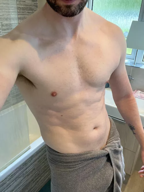 Bulking has been going well. Take the towel off for me?