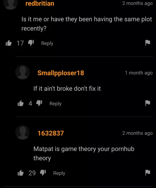 But that's just s theory, a porn theory!