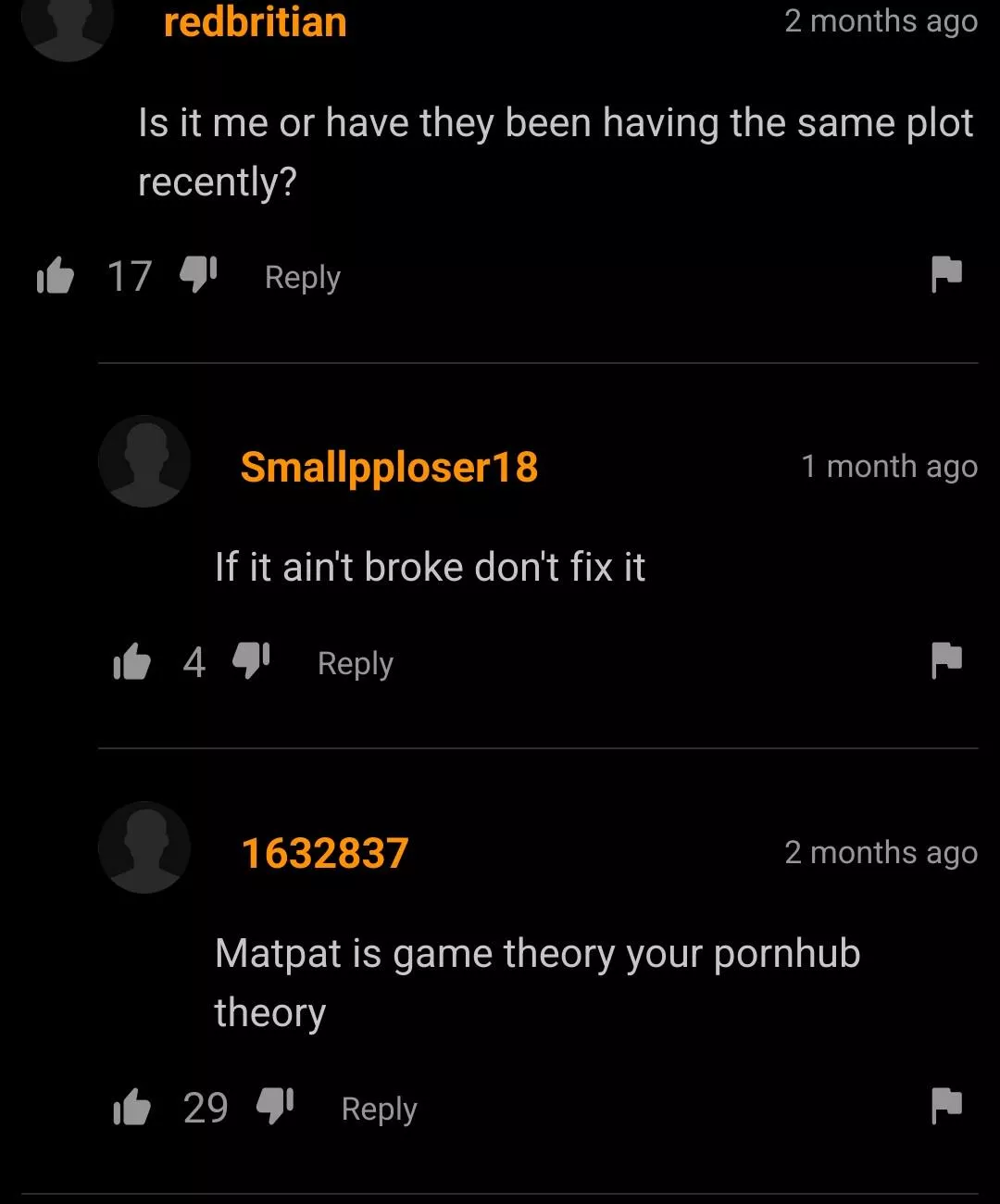 But that's just s theory, a porn theory!