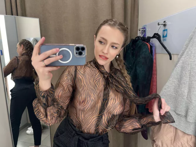 Choosing a blouse for taking exams