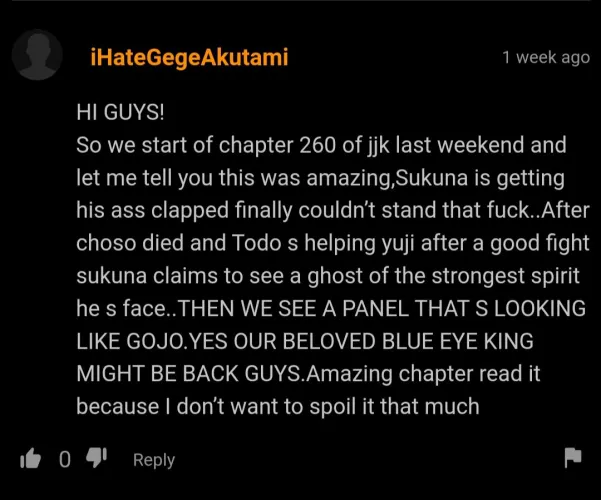 Damn. (JUJUTSU KAISEN SPOILERS, DONT READ IF YOURE ANIME ONLY)
