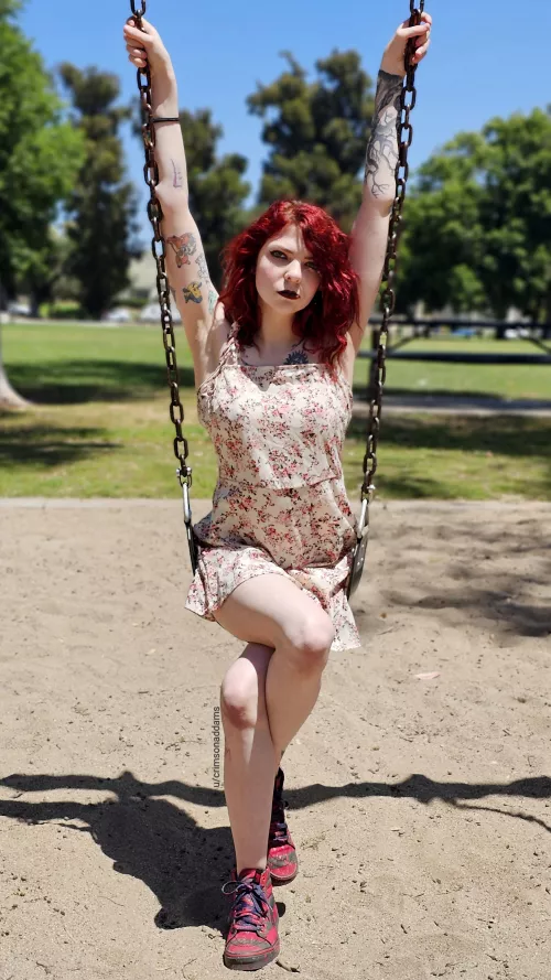 Enjoying some sun in my new dress 