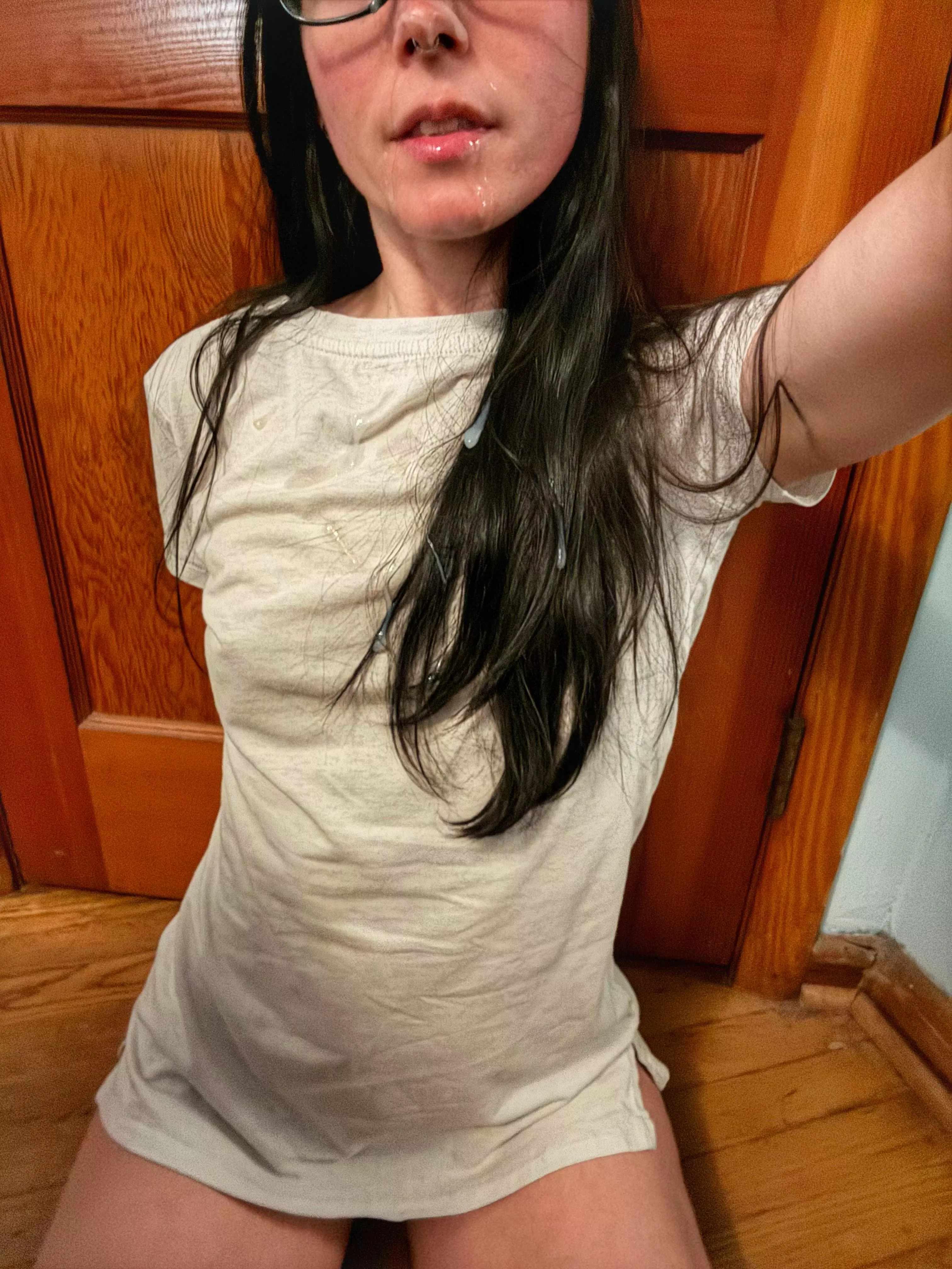 If my hairs down, cum’s getting in it