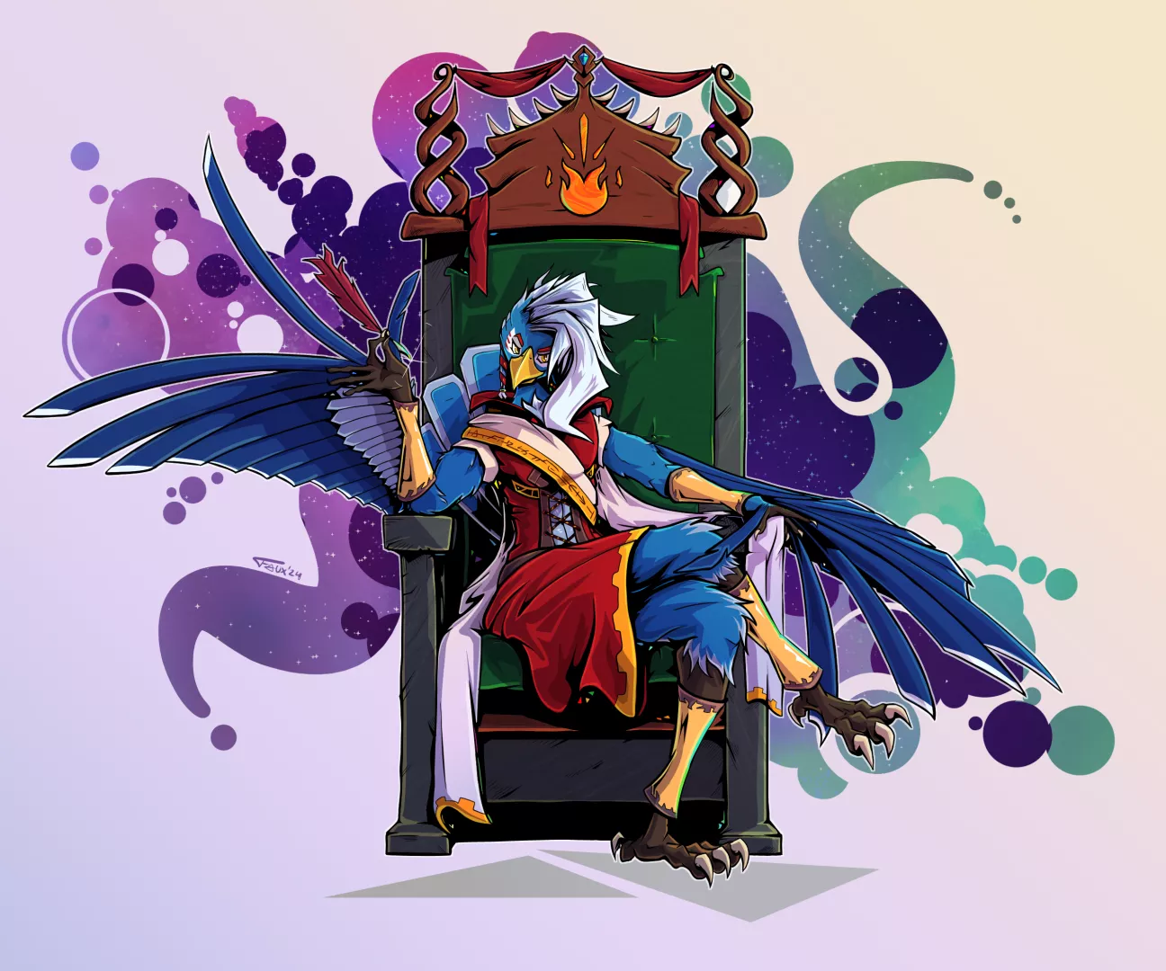 I'm so proud of my sona's redesign :) come say hello to Faux Faewind!