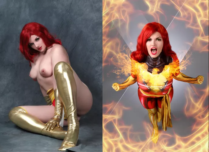 Jean Gray from X-Men by Makatsuge